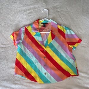 BRAND NEW colorful forever21 blouse // never worn